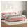 vidaXL Boxspringbett mit Matratze Rosa 180x200 cm Samt
