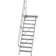 Günzburger MUNK Aluminium-Treppe Plattform 60° 10 Stufen