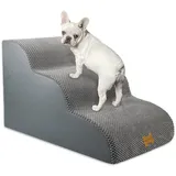 LuxusKollektion Hundekäfig Hundetreppe für Kleine Hunde 3-Stufig Haustiertreppe Sofa