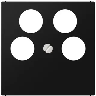 Jung Abdeckung für 4-Loch SAT-TV-Steckdose Ankaro, Serie A, 561-4 SAT2 SWM