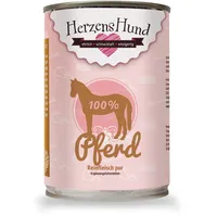HerzensHund Reinfleisch 400 Gramm Hundenassfutter 12 x 400 Gramm 100 % Pferd