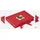 walther design Aufbewahrungsbox Fun 20 x 14,5 x 2,8 cm 1-tlg. rot