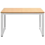 EXTSUD Computertisch Computertisch Schreibtische Bürotisch Arbeitstisch PC-Tisch, 60 cm breit, 75 cm hoch, Tischplatte aus Spanplatte beige