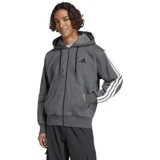 adidas Essentials 3-Streifen Sweatjacke Herren Grau 3XL