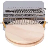 Kleiner Webstuhl, 14 Nadeln Stopfwebstühle, Darning Loom Maschine, Schnellwebtyp Mini Tragbare Stopfmaschine Strickmaschine Kleiderreparatur Stopfwebstuhl Reparaturwebstuhl Handwebwerkzeug DIY Kunst