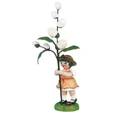 Hubrig Volkskunst GmbH Blumenkind Mädchen mit Maikätzchen 11 cm grau