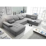 Z2 ED Lifestyle Wayne U Sofa 3-teilig Holzwerkstoff/Nosag - bettkasten uran 03 Dark Grey