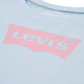 Levi's T-Shirt LEVI'S KIDS "LVG BATWING TEE", Mädchen, Gr. 18M (86), blau (country air), Jersey, Obermaterial: 100% Baumwolle, Basic schmal hüftbedeckend, Rundhals, Shirts T-Shirt, mit LEVIS-Print - for BABY GIRLS