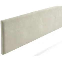 Gepolstertes Kopfteil NOVA Aqualine 130x50x5 cm - Getoastetes Beige - Moonia