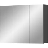 inn.furn Spiegelschrank grau 3-türig mit Soft-Close