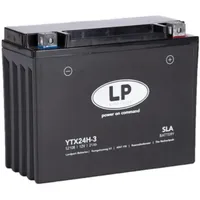 Landport Batterie 12V 24Ah für Motorrad Startbatterie MG LTX24H-3