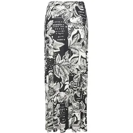 VIVANCE Maxirock Damen Floral Schwarz/Creme 44
