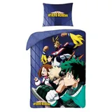 MCU My Hero Academia Blau 140 x 200 cm + 70 x 90 cm