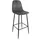 BIZZOTTO Barhocker Irelia 2er-Set aus Samt, modern, gepolstert, Dunkelgrau, Metallgestell, für Dein Zuhause