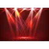 YongFoto 3x2,5m Vinyl Bühne Foto Hintergrund Bokeh Red Shinning Licht Glitzer Scheinwerfer für Konzert Musik Show zum Party Veranstaltung Fotografie Video Hintergrund Studio Requisiten Tapete
