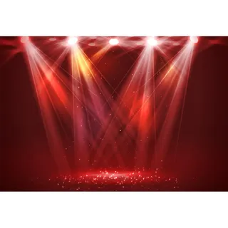 YongFoto 3x2,5m Vinyl Bühne Foto Hintergrund Bokeh Red Shinning Licht Glitzer Scheinwerfer für Konzert Musik Show zum Party Veranstaltung Fotografie Video Hintergrund Studio Requisiten Tapete