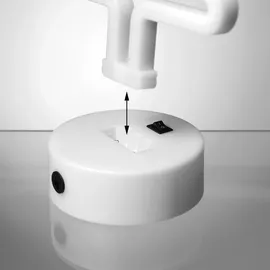 satisfire LED Neonlicht Mond warmweiß Neonschild Leuchtfigur Batterie USB 30cm