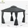 Blumfeldt Mondo Dual Pavillon 3 x 3 m inkl. Moskitonetz Silber