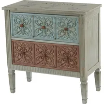 Mendler Aveiro 80 x 79 x 40 cm Mehrfarbig