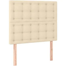 vidaXL Boxspringbett 90 x 200 cm Creme