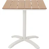 VCM Bistrotisch 70 x 70 x 72 cm Teak-Dekor