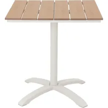 VCM Bistrotisch 70 x 70 x 72 cm Teak-Dekor