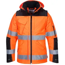 PORTWEST C469 3-in-1 Jacke Unisex Orange/Schwarz 3XL