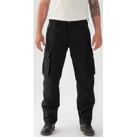 Rokker Black Jack Cargo Motorrad Textilhose, schwarz, 44