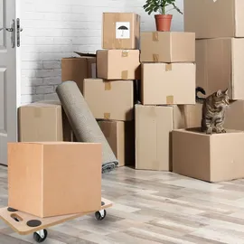 Arebos Rollbrett 6 Stück bis 200 kg Traglast Möbelroller Transportroller Transporter Möbelhund |