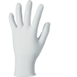 Nylon-Feinstrickhandschuhe "BASIC" weiß - 6 (XS)