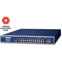 Planet GS-5220-24UPL4XVR Netzwerk-Switch Managed L3 Gigabit Ethernet (10/100/1000) Power over Ethernet (PoE) 1.25U Blau