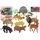 LeanToys Wildlife Figurenset 34 Elemente Safari Löwe Gepard Tiger