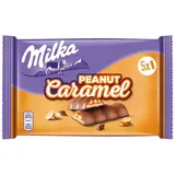 MILKA Schokoriegel Peanut Caramel, 185g, 185 g, je 37 g, 5 Riegel