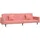vidaXL Schlafcouch Samt 2-Sitzer Rosa