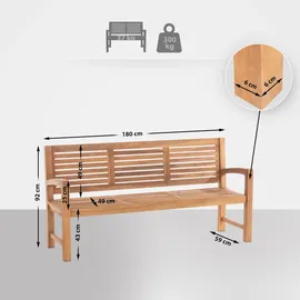 CLP Halden 180 x 59 x 92 cm Braun