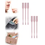 Nasenhaarschneider, Nasal Hair Cutter, 2024 New doppelseitiges Nasenhaarmesser, Nasenlochhaarentferner-Werkzeug,Ohne Strom, Hygienisch (Pink, 6PCS)