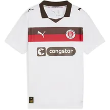 Puma FC St. Pauli Auswärtstrikot 25/26 Kinder weiß/braun/rot Gr. 116