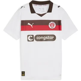 Puma FC St. Pauli Auswärtstrikot 25/26 Kinder weiß/braun/rot Gr. 116