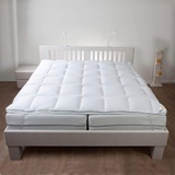 Jekatex Topper Premium 5*/ weiß/mit Gummibändern/Mikrofaser/ 5 cm hoch (200 x 200 cm)