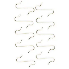 IDENA Riffelmacher Christbaumkugeln Christbaumschmuck Aufhänger S Haken gold