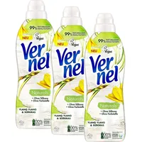 Vernel Naturals Weichspüler Ylang Ylang & Süßgras 3x32 Waschladungen Waschmittel