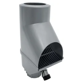 Jardinion Regenwasserfilter Fallrohr Laubabscheider 30,5 x 12 x 17,5cm Silber