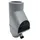 Jardinion Regenwasserfilter Fallrohr Laubabscheider 30,5 x 12 x 17,5cm Silber