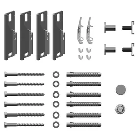 Kermi Wandkonsolen-Set kurz Verteo für Typ 20, 21, 22, Wandabstand 30 mm