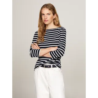 Tommy Hilfiger New Cody Slim 3/4-arm T-Shirt Nos Breton Desert Sky / Ecru 2XL