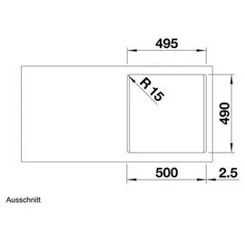 Blanco Naya 5 Silgranit cafe