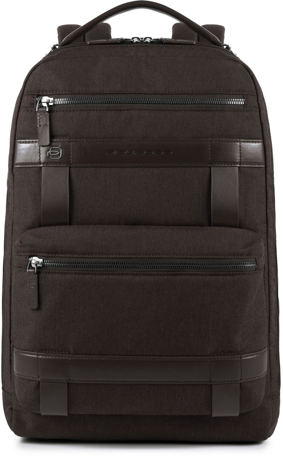 Piquadro Ross Großer Laptop-Rucksack 14" marone