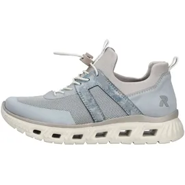 Rieker Damen Slip-On Sneaker Beige/Blau 40