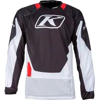 Klim Dakar, Trikot - Hellgrau/Schwarz/Rot - L