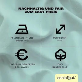 schlafgut Easy Jersey 120 x 200 - 130 x 200 cm petrol light